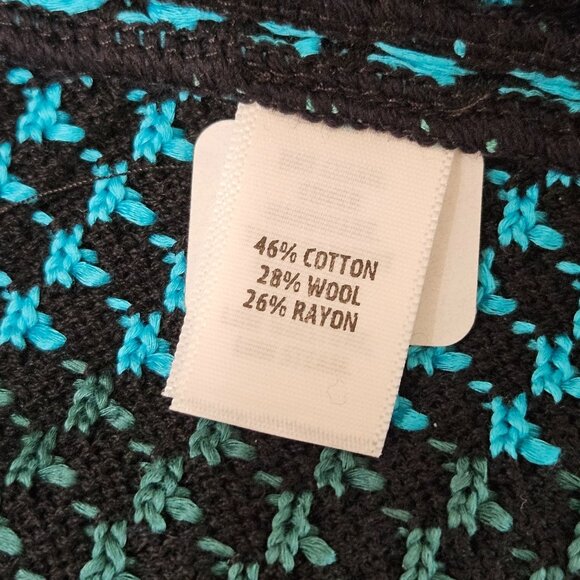 St. John Jacket Size Small Wool Blend Hook Turquoise Luxury - Picture 10 of 11